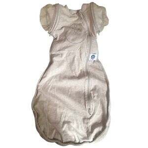 Nested Bean Zen One Swaddle Weighted Sleep Sack 3-6 Months Oatmeal Heather EUC